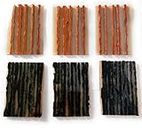 Seahorse Polymers Tubeless Tyre Puncture Repair Strips (Black 80 Pieces)/ Tubeless Tire Puncher Strips (Brown 30 Pieces)