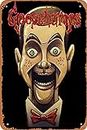 NIUMOWANG Metal Sign - Slappy The Dummy- Goosebumps Tin Poster 12 X 8 Inches