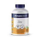 Pharma & Vitamins - Zinc - 400 Comprimidos - Bote para 1 Año - Refuerza Sistema Inmunitario y Huesos - Fortalece Cabello, Piel y Uñas - 100% Vegano