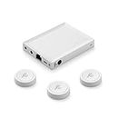 Flic 2 Smart Button - Starter kit 3 Buttons 1 Flic Hub Long Range - Smart Home Control Buttons - Works With Hue, LIFX, IKEA Trådfri, Sonos, Spotify, IFTTT and much more