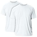 Gildan Adult Ultra Cotton T-Shirt, Style G2000, Multipack, White (2-Pack), 2X-Large