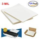 Clear Thermal Laminating Plastic Paper Laminator Sheets 9 x 11.5" 100-Pack 3Mil