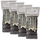 ALAZCO 28 pc Vintage Style Hair Roller Medium BRUSH ROLLERS & PINS Mesh Hair Curlers With Bristles 2.5"x 3/4", with Flexible Locking Pins