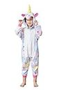 Star Unicorn Cosplay Costumes Kids Animal Pajamas Halloween Onesie Pajamas 8-10 T