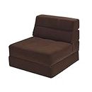 SSWERWEQ Poufs Adultes Tri-Fold Fold Down Chair Flip Out Lounger Convertible Sleeper Bed Couch Dorm New Living Room Furnitur