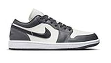 Nike Women's Jordan 1 Low Sail/Off Noir-Dark Grey-White (DC0774-102) - Size 9.5w