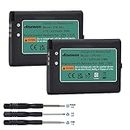 Hisewen 2 Pack 1350mAh 3DS Battery CTR-003 Battery for Nintendo 2015 Old 3DS, 2DS XL, 2DS Game Console