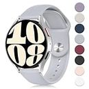 VEMIGON Soft Silicone Strap Compatible with Samsung Galaxy Watch 6/5/4 40mm 44mm/ Galaxy Watch5 pro 45mm/ Watch 3 41mm/ Classic 6 47mm 43mm/ Classic 4 46mm 42mm, 20mm Sport Replacement Bands