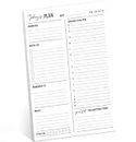 Daily to Do List Sticky Notepad / 6" x 10" Sticky Note Fill-in Schedule/Today's Plan Reminder Gratitude Self Care Checklist