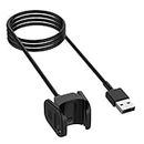 MASKED Charging Adapter USB Charger Compatible for Fitbit Charge 3 / Charge 4 - Replacement USB Cable (Black)