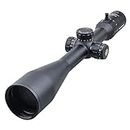 Vector Optics 6-30x56mm Second Focal Plane (SFP) Genii 1/10 MIL Tactical Riflescope with Red Illuminated Reticle, 30mm Mount Rings, Lens Cover, 3 Inch Sunshade (Matte Black)