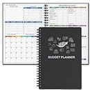 Budget Planner - Monthly Finance Organizer with Expense Tracker Notebook to Manage Your Money Effectively, Undated Finance Planner/Account Book, Start Anytimem,A5(8.6x5.9 inchs),100gsm Paper - Silvery