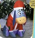 New Eeyore Airblown Inflatable Christmas Blowup 3.5 Ft Santa Hat Winnie The Pooh