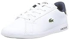 Lacoste Kid's Graduate 0721 1 SUC Sneaker, White/Navy, 12