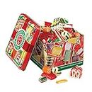 Hammond's Candies - Old Fashioned Holiday Classics Mix Hard Candy in Decorative Tin, Includes Assorted Ribbon, Pillow, & Hard Candies, Handcrafted in the USA