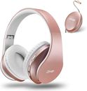 ZIHNIC Bluetooth Headphones Over-Ear, Foldable Wireless and Wired Stereo Headset