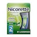 Nicorette 2 mg Mini Nicotine Lozenges to Help Quit Smoking - Mint Flavor Stop Smoking Aid, 81 Count Lozenge