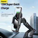 Baseus 15W Wireless charging Car Mobile Phone Holder Air Vent Mount Cradle Stand