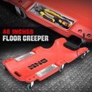 40" Red Rolling Low Profile Shop Garage Mechanic Repair Creeper w/ 6 Casters