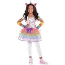Amscan Rainbow Unicorn Girls Costume for 4-6 Years
