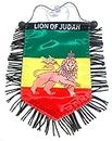 Rasta style design clothing Rastafarian accessories for cars homes Backpacks design hanging rearview mirror style accessory Lion of Judah Kings of Kings Haile selassie for cars Backpacks