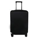 Explore Land Travel Luggage Cover Suitcase Protector Fits 18-32 Inch Luggage Black, S (18-22 inch Luggage)