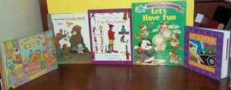 Lot of 5 Books for Young Children~I CAN PLAY GAMES*PANDA*TRIP TO THE CITY+++