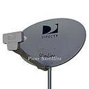 New - Complete KIT: Directv HD Satellite Dish w/Digital SWM3 DSWM3 LNB 20 Tuners + RG6 COAXIAL Cables Included Ka/ku Slim Line Dish Antenna SL3 Single Output