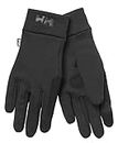 Unisex Helly Hansen HH Fleece Touch Glove Liner, Negro, M