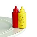 Nora Fleming Hand-Painted Mini: Main Squeeze (Ketchup and Mustard) A230