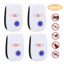 4Stk Electronic Ultrasonic Pest Reject Mosquito Cockroach Killer Repeller Mouse