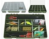 Roddarch 'Tough Box' Adjustable 22 Compartment Tray Fishing Tackle Box for Floats, Rigs, Lures & Other Equipment