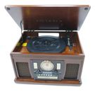Victrola VTA-600B-ESP 8-in-1 Nostalgic Record Player with Turntable - Espresso