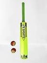 UTE Plastic Cricket Bat for Kids, Boys | Bat Ball Set for Kids (Yellow) (Bat Size 4 for Age Group 9-11 Years)