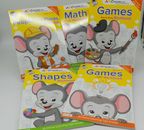 SET OF 5-ABC Mouse Wrkbooks:Games(2 types),Math,Shapes,& People and Places 3-8yr