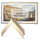 Deco TV Frames Alloy Scoop Deco TV Frame for Samsung Frame TV in Yellow | 34.4 H x 59 W x 1.1 D in | Wayfair FRM-AL-SC-GLD-65-2021