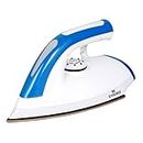 ZANIBO ZEI-037 Plastic Dry Iron 1000W Lightweight Electric Iron with Golden Coated Soleplate - Color - White