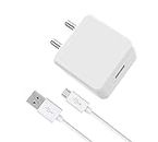Charger for LG G3 (CDMA) Charger Original Mobile Wall Charger Fast Charging Android Smartphone Qualcomm 3.0 Charger Hi Speed Rapid Fast Charger with 1.2m Micro Cable - (White, Dash, 3.0, SE.I4)