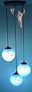 CRAFTVERRE Pendant 3 Light Fixture Lights for Home, Kitchen, Dining,Living,Bedroom,Office(Bulb Not Included) (Blue)
