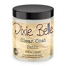 Dixie Belle Paint Company | Clear Coat | Polyacrylic Topcoat | Chalk-Friendly Furniture Paint Finish | Made in the USA (Satin, 8 Fl Oz (Pack of 1))