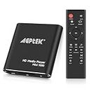AGPtek HDMI Media Player, Black Mini 1080p Full-HD Ultra HDMI Digital Media Player for -MKV/RM- HDD USB Drives and SD Cards