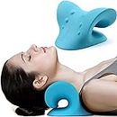 GRINISH Neck and Shoulder Relaxer, Cervical Traction Device for TMJ Pain Relief and Cervical Spine Alignment, Chiropractic Pillow, Neck Stretcher-(Pack of 01-Multi Color)