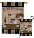 Welcome Bless This Home Garden Flag Primitive Country Living Yard House Banner