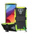 Phone Case for Alcatel Pixi 4 (5.0") 3G Heavy Duty Armour Case for Shockproof Kickstand Case with Hard Shell Silicone Case Tough Strong Lightweight - Green