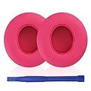Solo 2.0 3.0 Wired Ear Pad Ear Cushion Ear Cups Ear Cover Earpads Replacement for Beats Solo 2.0 3.0 Wired Headphone by Dr. Dre Professional Replacement Ear Pads Cushions (Pink)