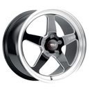 Weld Racing 15x10 Ventura Drag Wheel Gloss/Milled Black 5x120 +45mm 7.25"BS