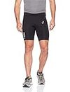 Justwin Men's Sports Shorts Black Gym Shorts for Running, Hiking, Cycling & Many More Sports (L)