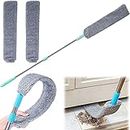 Retractable Gap Dust Cleaner,Microfiber Hand Duster,Telescopic Dust Brush for Wet and Dry,Under Fridge & Appliance Duster,Cleaning Tools for Home Bedroom Kitchen