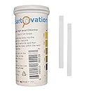 Bartovation Extra High-Level Chlorine Test Strips, 0-10,000 ppm [Vial of 100 Strips]