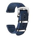 ULLCHRO Nylon Cinturini Orologi Alta qualità Orologi Bracciale Militari Esercito - 18mm, 20mm, 22mm, 24mm Cinturino Orologio Fibbia Dell'acciaio Inossidabile (22mm, Navy Blue)